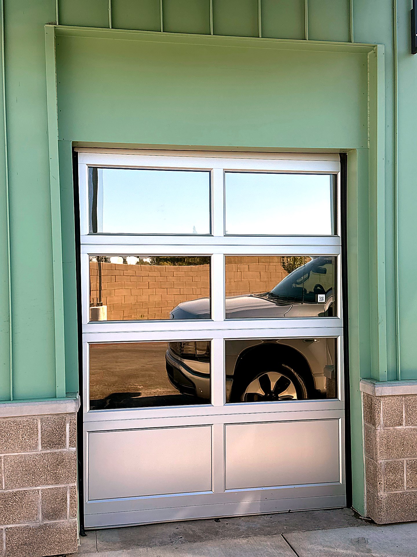 Glass Bay Door Solar Tint